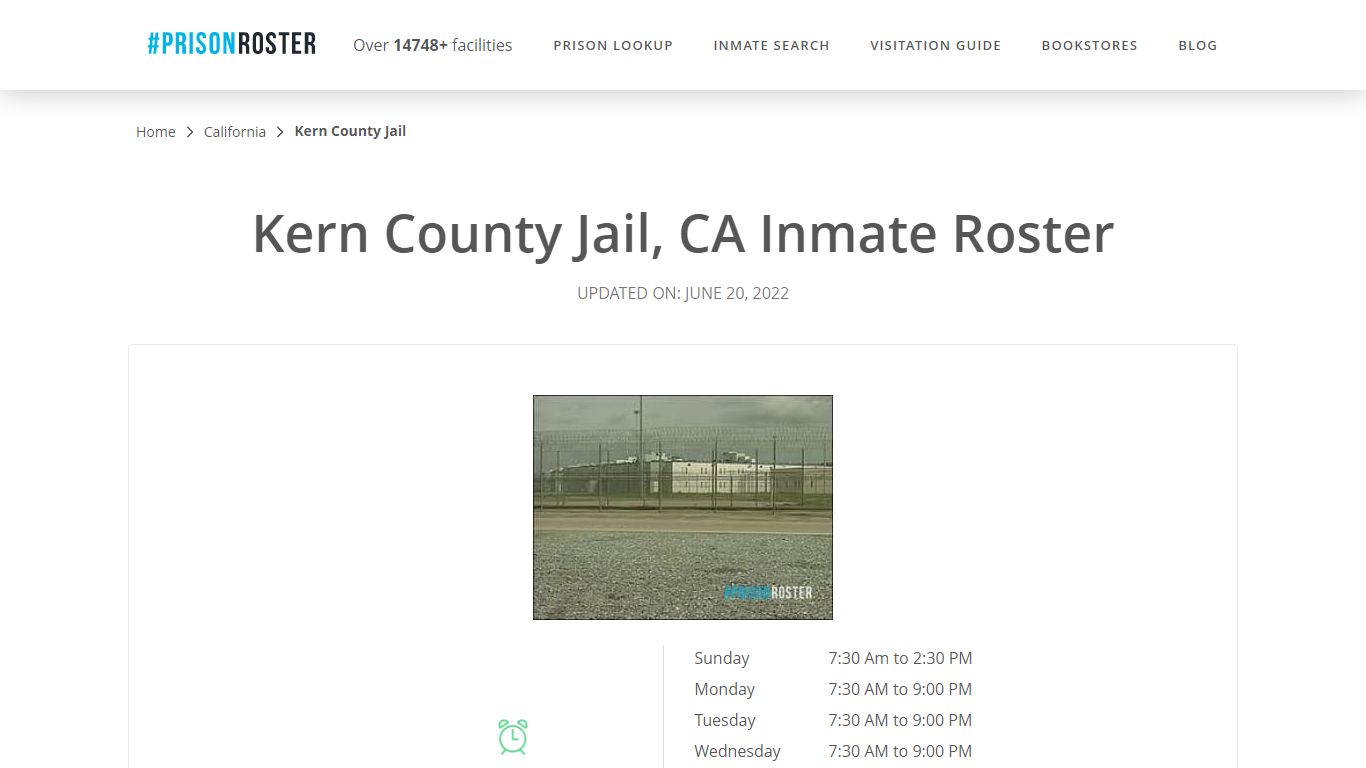 Kern County Jail, CA Inmate Roster - Prisonroster